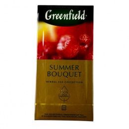 Чай Greenfield 25 пак. SUMMER Bouquet трав (малина) (10 шт/ящ)