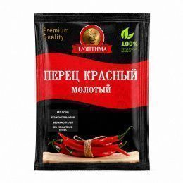 Перец Красный молотый (Чили) "Оптима" 20г (20шт/ящ)