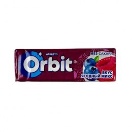 Orbit жев.рез. Ягодный микс (30шт/бл/20бл/ящ)+