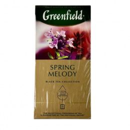 Чай Greenfield 25 пак. SPRING MELODY черный (чабрец) (10 шт/ящ)