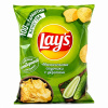 Чипсы"Lay`s"140г Малосол огурчики с укропом 19 шт/ящ РФ+