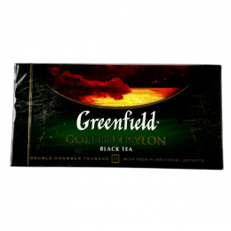 Чай Greenfield 25 пак. Golden CEYLON черный 10 шт/ящ.