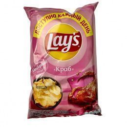 Чипсы"Lay`s" 70 г Краб (25 шт/ящ) РФ