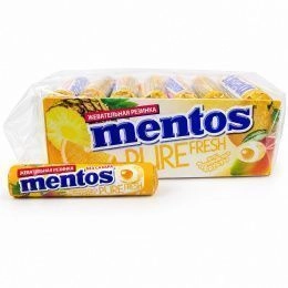 Mentos ролл Тропические фрукты 15,5г (24шт/блок)