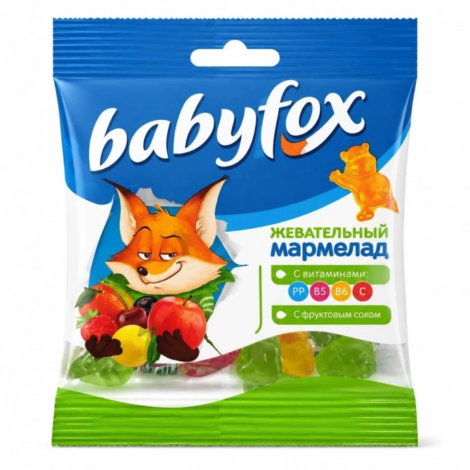 Мармелад BabyFox 70гр (50шт/ящ)