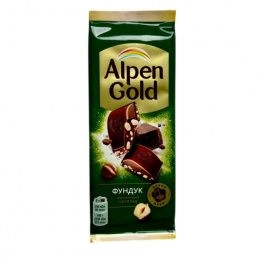 Alpen Gold шоколад Фундук 80г (21шт/блок)