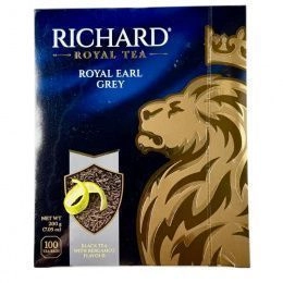 Чай RICHARD 100 пак. EARL GREY черн. (бергамот) (6шт/ящ)