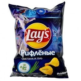 Чипсы"Lay`s"225г СМЕТАНА ЛУК  (14 шт/ящ) РФ