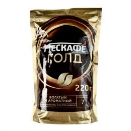 Кофе Нескафе Голд раств. м/у 220гр. (12шт/ящ)