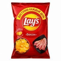 Чипсы"Lay`s" 70 г Бекон (25 шт/ящ) РФ