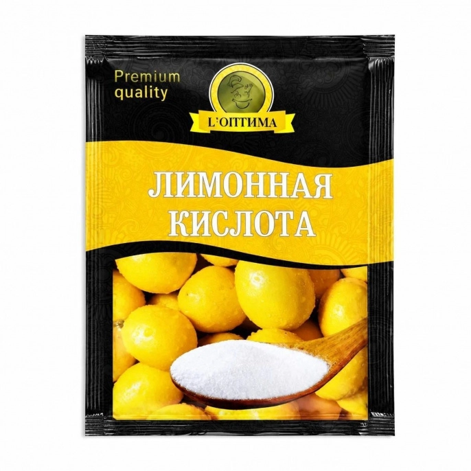 Лимонная кислота "Оптима" 20г (20 шт/ящ)+
