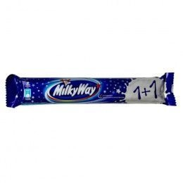 Milky Way 1+1 батончик 52г (18шт/блок)