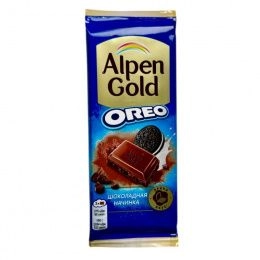 Alpen Gold шоколад Орео Шоколадная начинка 85г (19шт/блок)