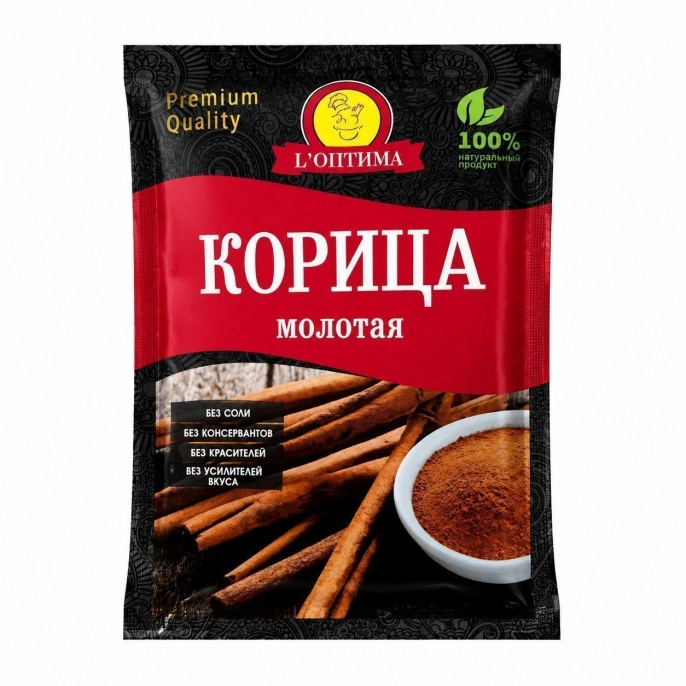 Корица молотая "Оптима" 20г (20шт/ящ)