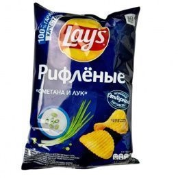 Чипсы"Lay`s"140г Сметана Лук (19 шт/ящ) РФ