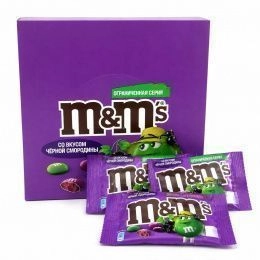 M&M's рус. драже Черная смородина  45г (32шт/блок/160шт/ящ)