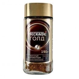 Кофе Нескафе Голд раств. ст.Банка 190гр. (6шт/ящ)