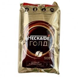 Кофе Нескафе Голд раств. м/у 900гр. (6шт/ящ)