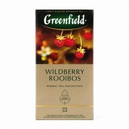 Чай Greenfield 25 пак. WILDBERRY Rooibos  с землян.и клюквой (10 шт/ящ)