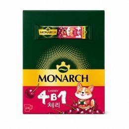 Кофе стик MONARCH 4 в 1 ЧЕРРИ  13,5г(24шт/бл*10бл/ящ)