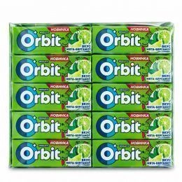Orbit жев.рез. МЯТА -БЕРГАМОТ  (30шт/бл/20бл/ящ)