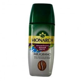Кофе MONARCH MILIGRANO раств. ст.Банка 90гр (6шт/ящ)