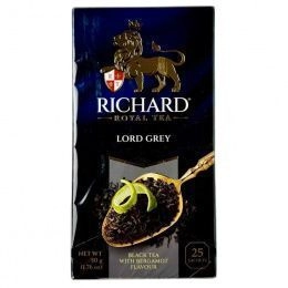 Чай RICHARD 25 пак. Роял LORD GREY (бергамот) черн. (12шт/ящ)