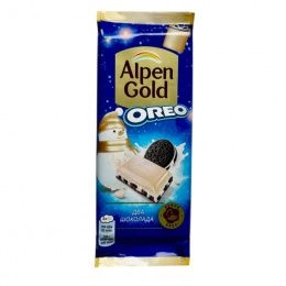 Alpen Gold шоколад Орео Два шоколада 85г (19шт/блок)