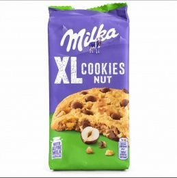Milka печенье XL Cookie Choco с дробленным орехом 184г (10шт/ящ)