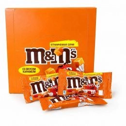 M&M's рус. драже Шоколад со вкусом  Карамели 45г (32шт/блок/160шт/ящ)