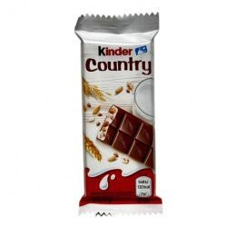 Kinder батончик Country 23,5г (4шт/блок/12ящ)