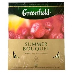 Чай Greenfield 100 пак. SUMMER Bouquet трав (малина) (9 шт/ящ)