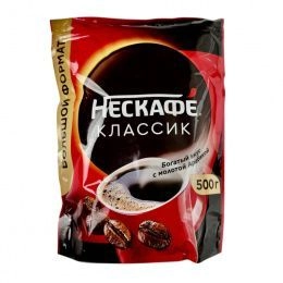 Кофе Нескафе Классик раств.м/у 500гр (6шт/ящ)
