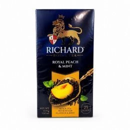 Чай RICHARD 25 пак. ROYAL Персик и мята (12шт/ящ)