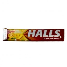 Halls леденцы Манго 25г (12шт/бл/360шт/ящик)