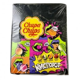 Chupa Chups карамель КислоРОТ 12г блок (100шт/блок)