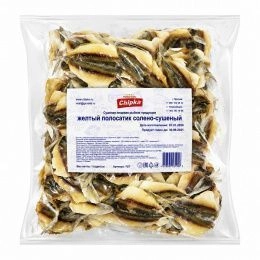 Chipka ЖЕЛТЫЙ  ПОЛОСАТИК СУШЕНО-ВЯЛЕНЫЙ 1кг (10шт/ящ)
