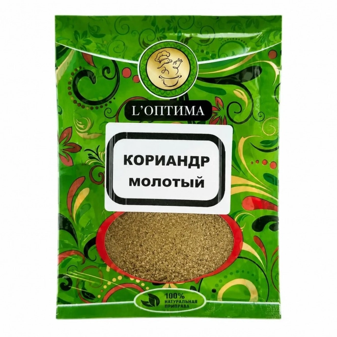 Кориандр молотый "Оптима" 20г (20шт/ящ)+