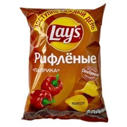 Чипсы"Lay`s" 70г Рифленные Паприка (25 шт/ящ) РФ