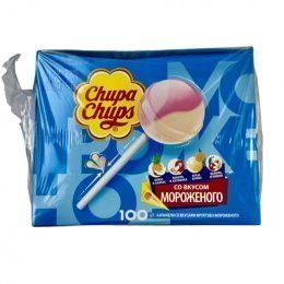 Chupa Chups карамель Мороженное 12г блок (100шт/блок)