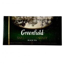 Чай Greenfield 25 пак. EARL GREY Fantasy черный (бергамот) (10 шт/ящ)