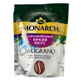 Кофе MONARCH MILIGRANO раств. м/у 120гр (9шт/ящ) АКЦИЯ