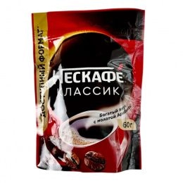 Кофе Нескафе Классик раств.м/у  60гр (12шт/ящ)+