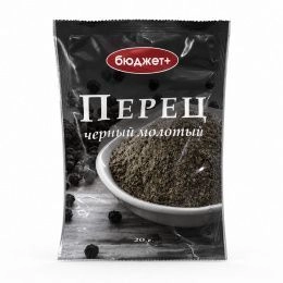 Перец Черный молотый "Оптима" БЮДЖЕТ 20г(20шт/ящ)